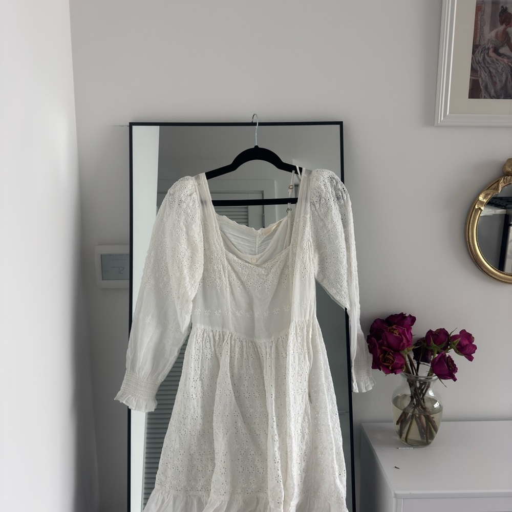 Loveshack fancy White Lace Dress